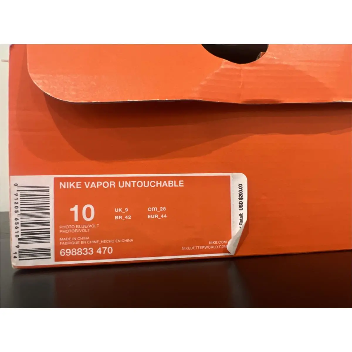 Nike shoes - Nike Vapor Untouchable - Vapor Untouchable - 698833-470 - Photo Blue / Volt (UPC: 0091205656109) 5