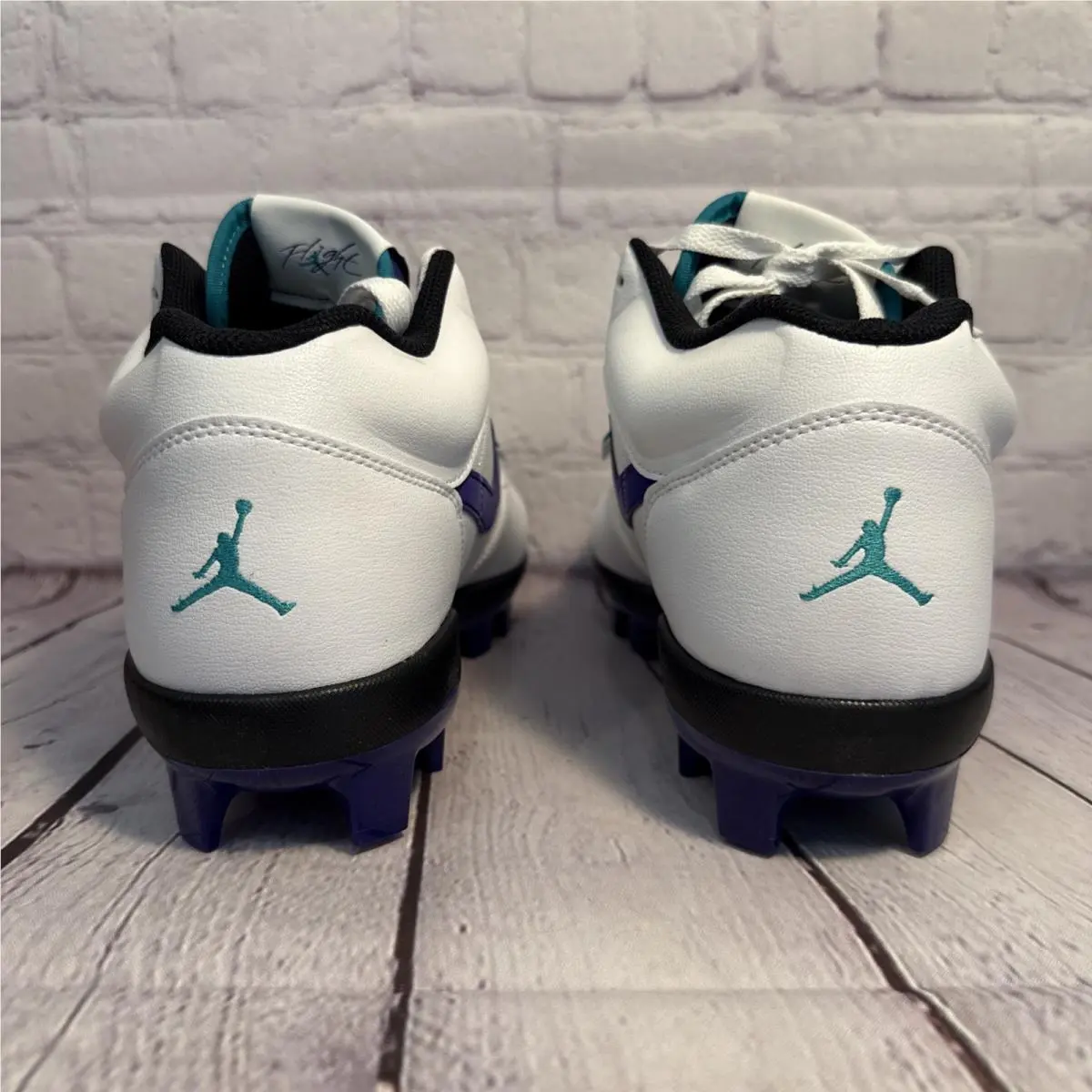 Nike shoes - Air Jordan 1 Low - Air Low - HQ0211-105 - White / Purple / Teal (UPC: 0198483406317) 3