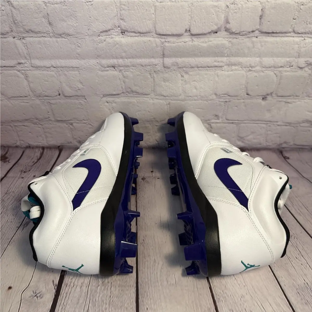 Nike shoes - Air Jordan 1 Low - Air Low - HQ0211-105 - White / Purple / Teal (UPC: 0198483406317) 4