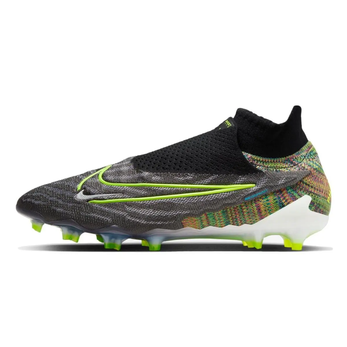 Size 7.5 - Nike Phantom GX Elite Gripknit DF Fusion FG Mid Link Pack DV6973-071 - Black