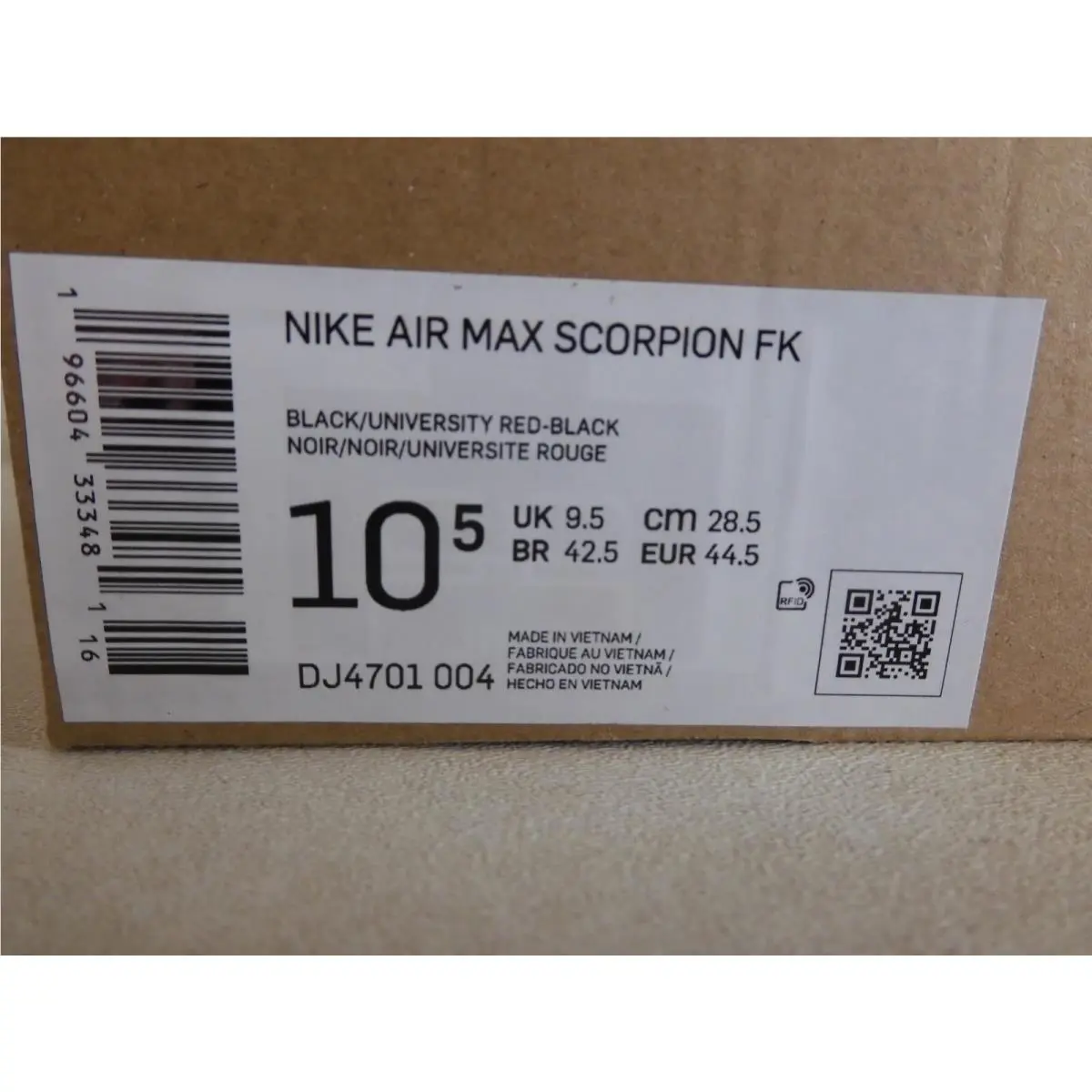 Nike shoes - Nike Air Max Scorpion Fk - DJ4701004 - Black (UPC: 196604333481) 3