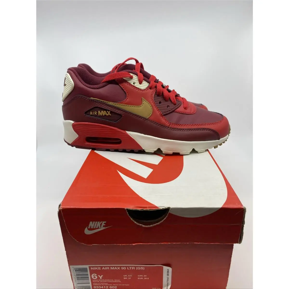 Nike shoes - Nike Air Max 90 - Air Max - 833412 602 - Red (UPC: 0666003500864) 0