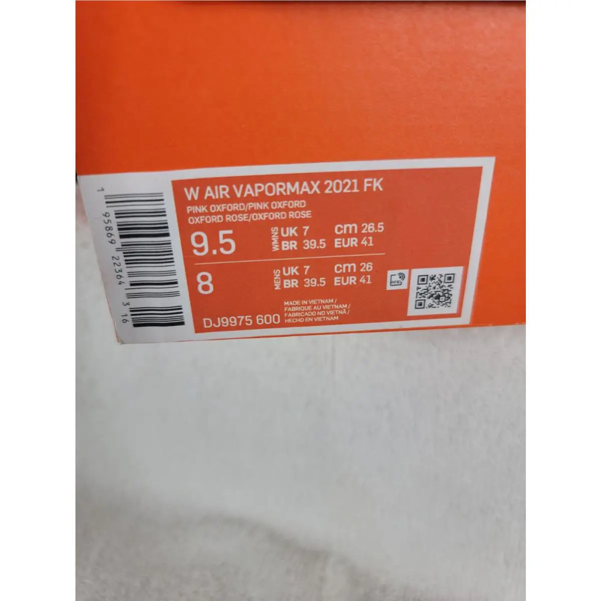 Nike shoes - Nike Air VaporMax Flyknit - Air VaporMax Flyknit - Pink (UPC: 195869223636) 16