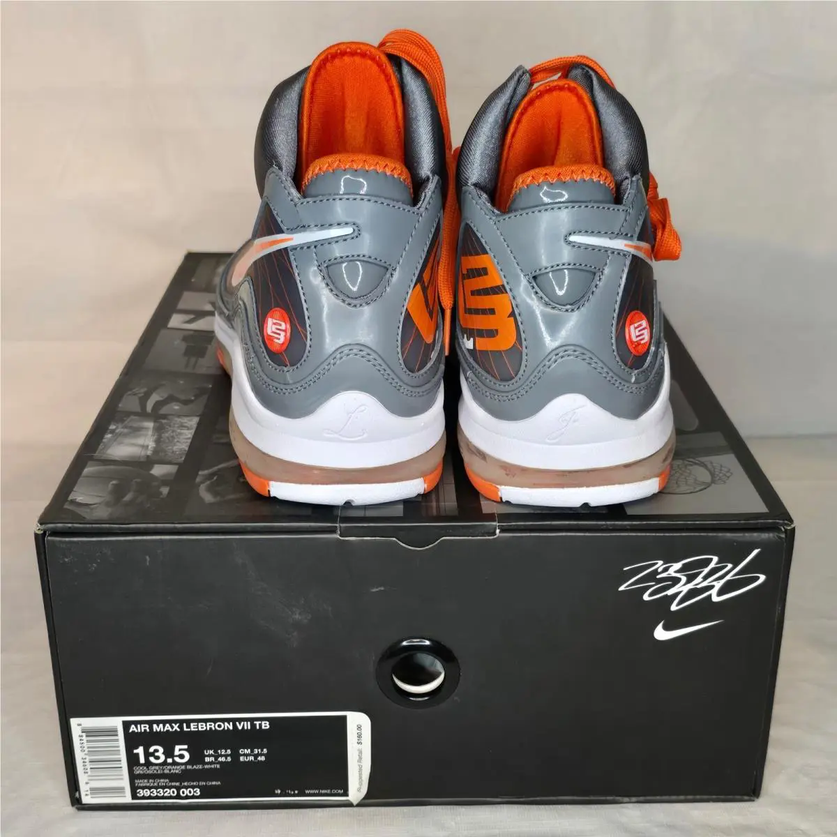 Nike shoes - Nike Air Max LeBron VII - 393320 003 - Gray 2
