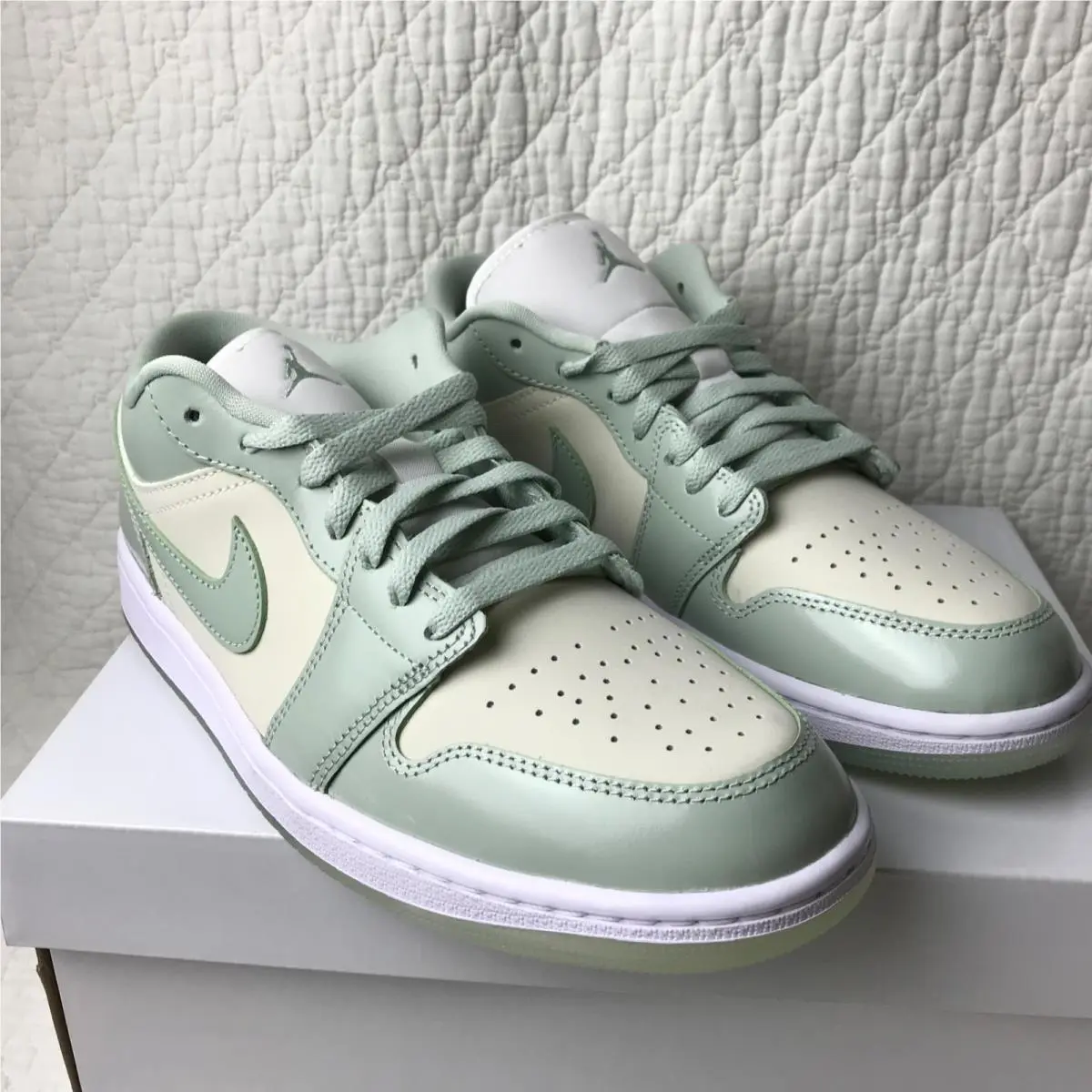 Nike shoes - Air Jordan 1 Low SE - HF4078-100 - Sail/Seafoam Metallic Silver 8