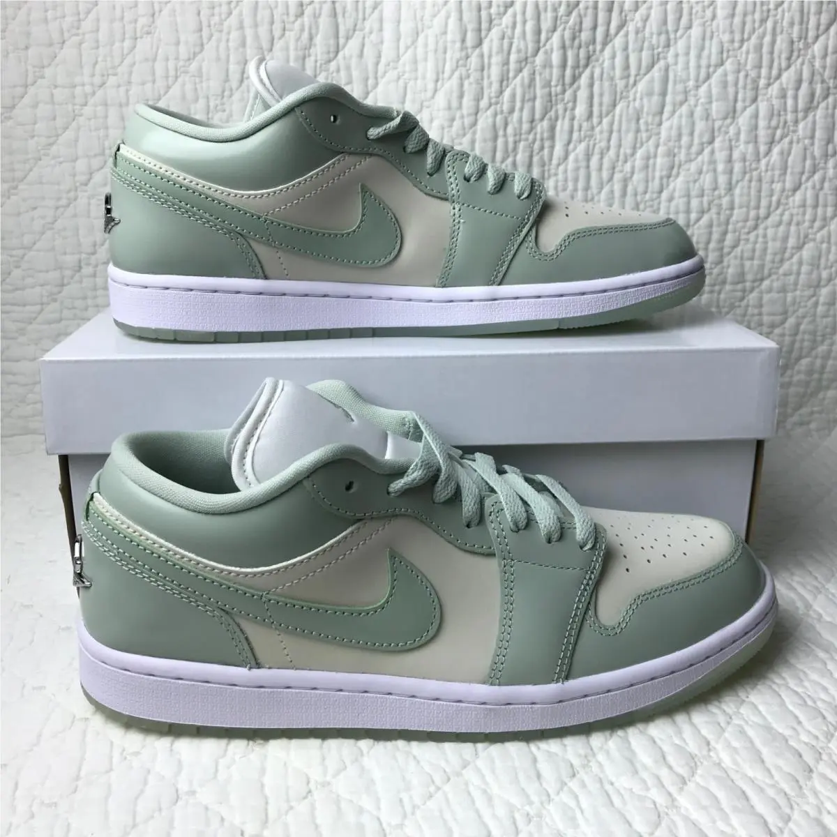 Nike shoes - Air Jordan 1 Low SE - HF4078-100 - Sail/Seafoam Metallic Silver 0