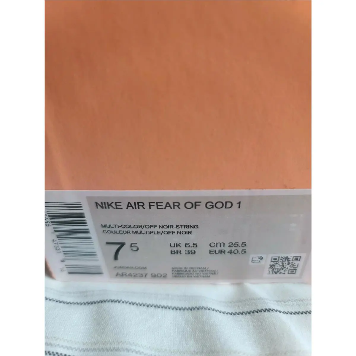 Nike shoes - Nike Air Fear of God 1 - Multi-Color/Off Noir-String 2