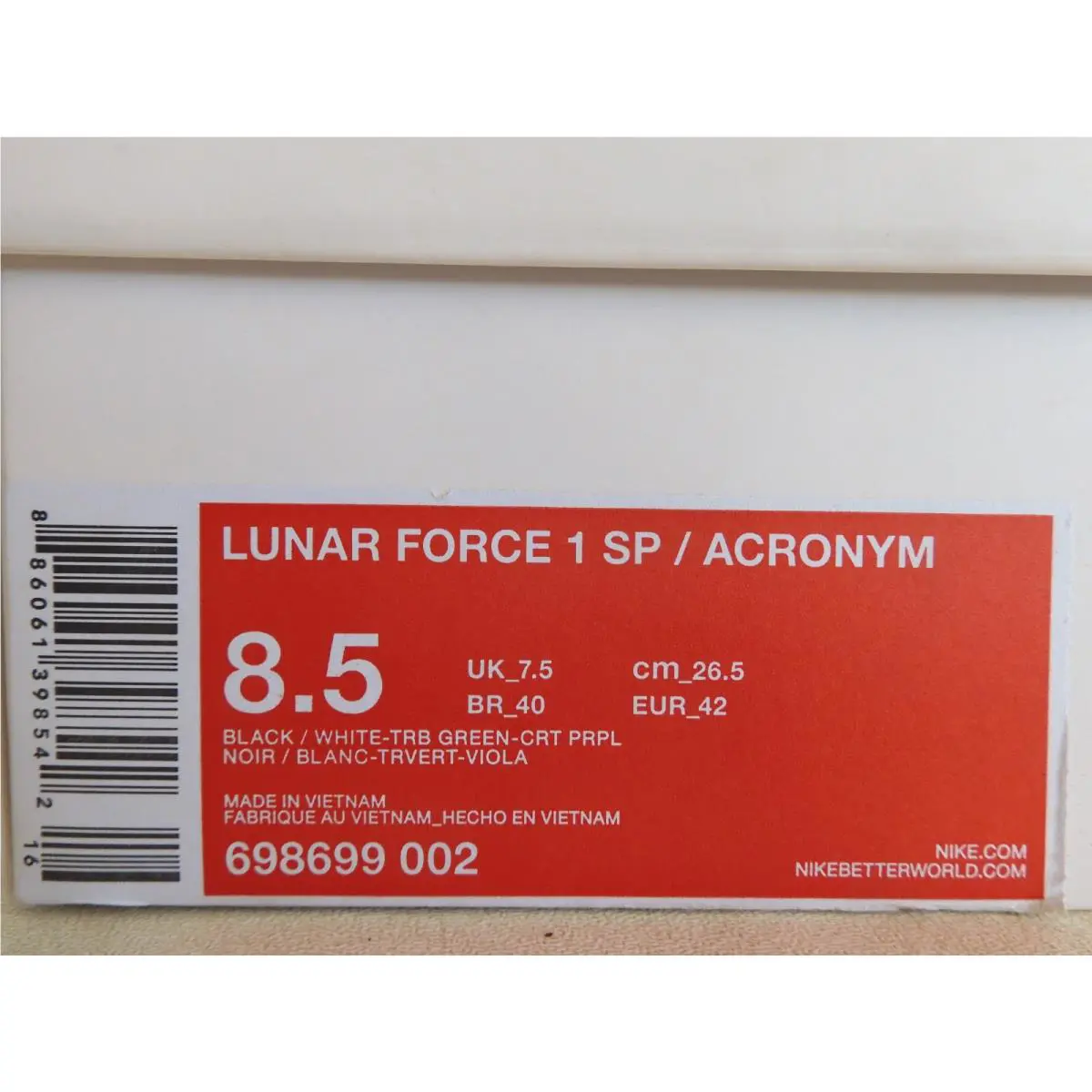Nike shoes - Nike Lunar Force 1 - Lunar Force - 698699-002 - Black (UPC: 886061398641) 6