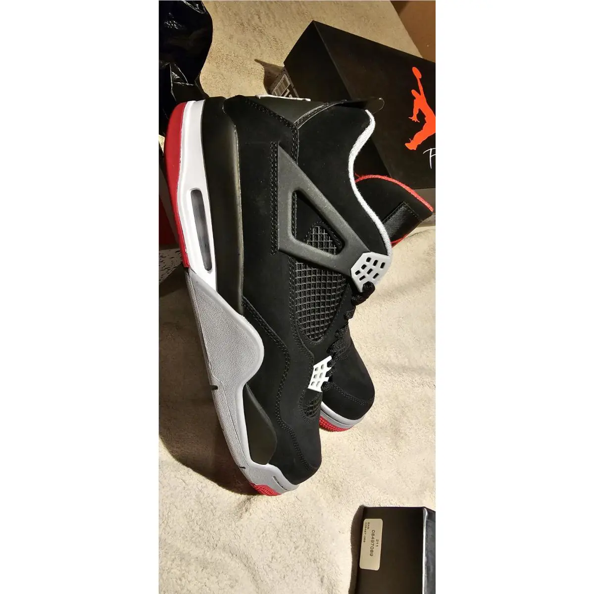 Nike shoes - Air Jordan 4 - Air - 308497-060 - Black (UPC: 0192499457592) 1
