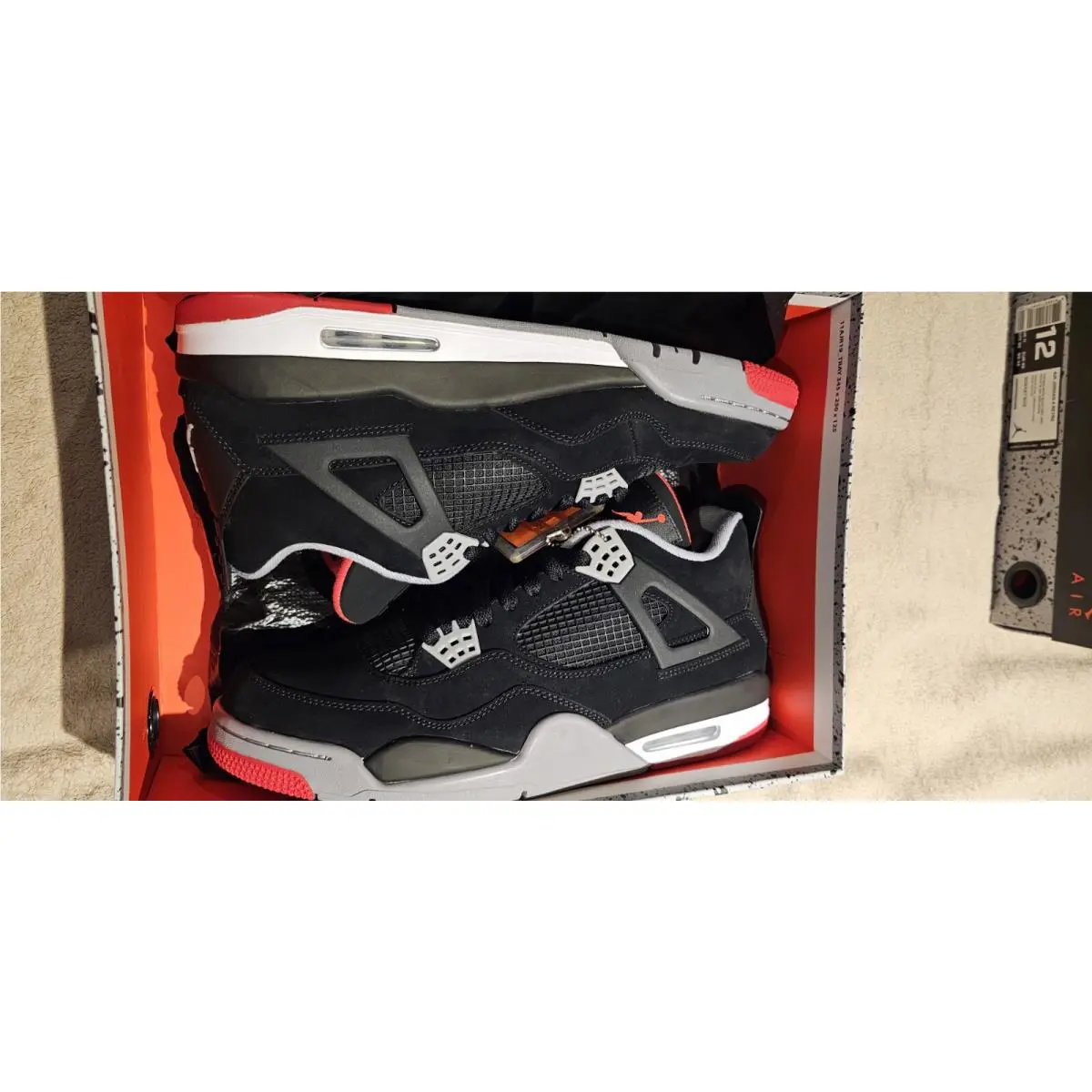 Nike shoes - Air Jordan 4 - Air - 308497-060 - Black (UPC: 0192499457592) 3