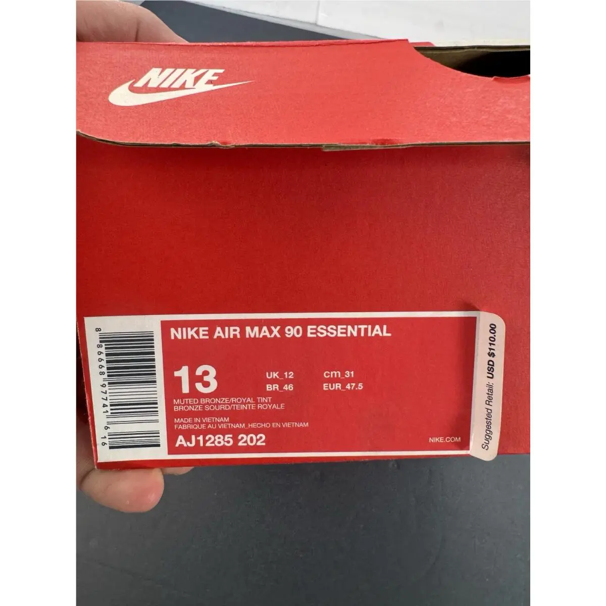 Nike shoes - Nike Air Max 90 Essential - AJ1285-202 - Brown (UPC: 886668967981) 12