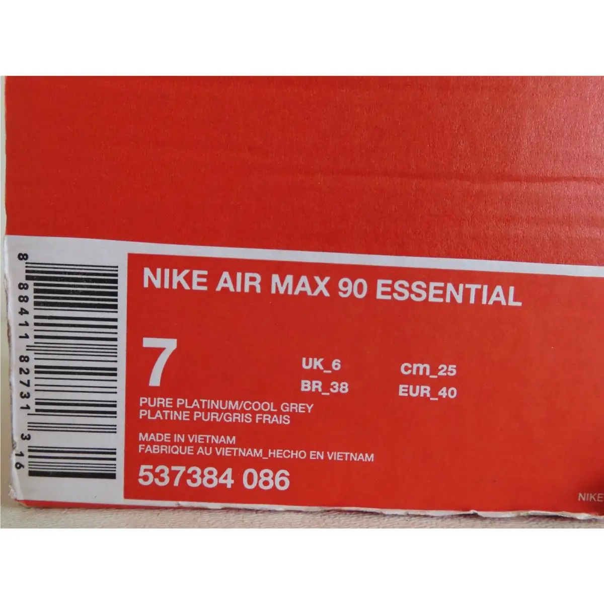 Nike shoes - Nike Air Max 90 - Air Max - 537384-086 - Gray (UPC: 888411827313) 3