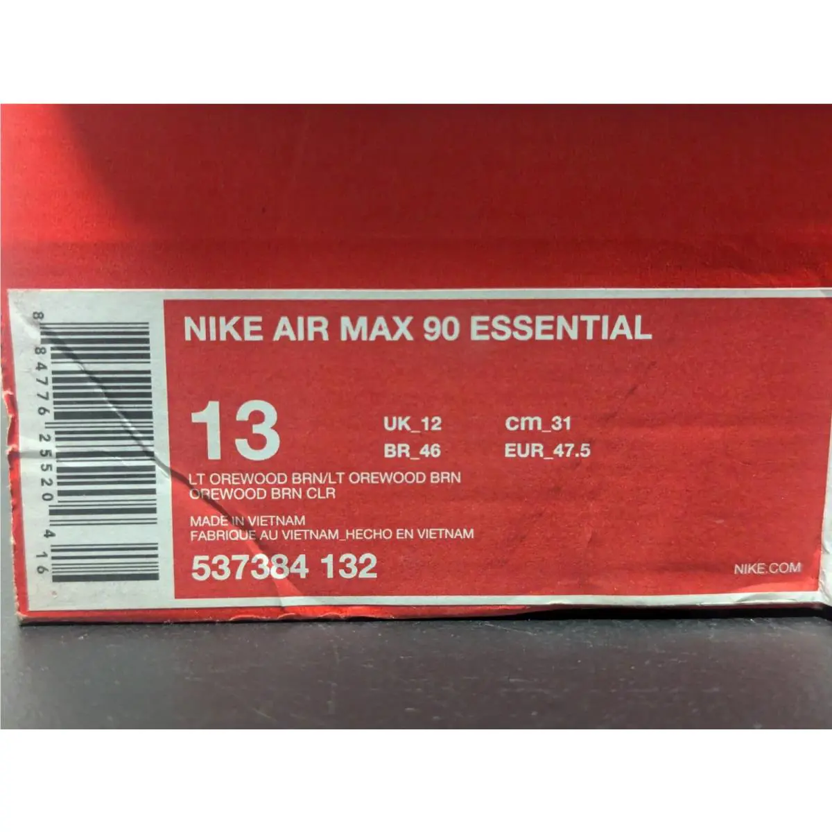 Nike shoes - Nike Air Max 90 - Air Max - 537384-132 - Brown (UPC: 884776255204) 11