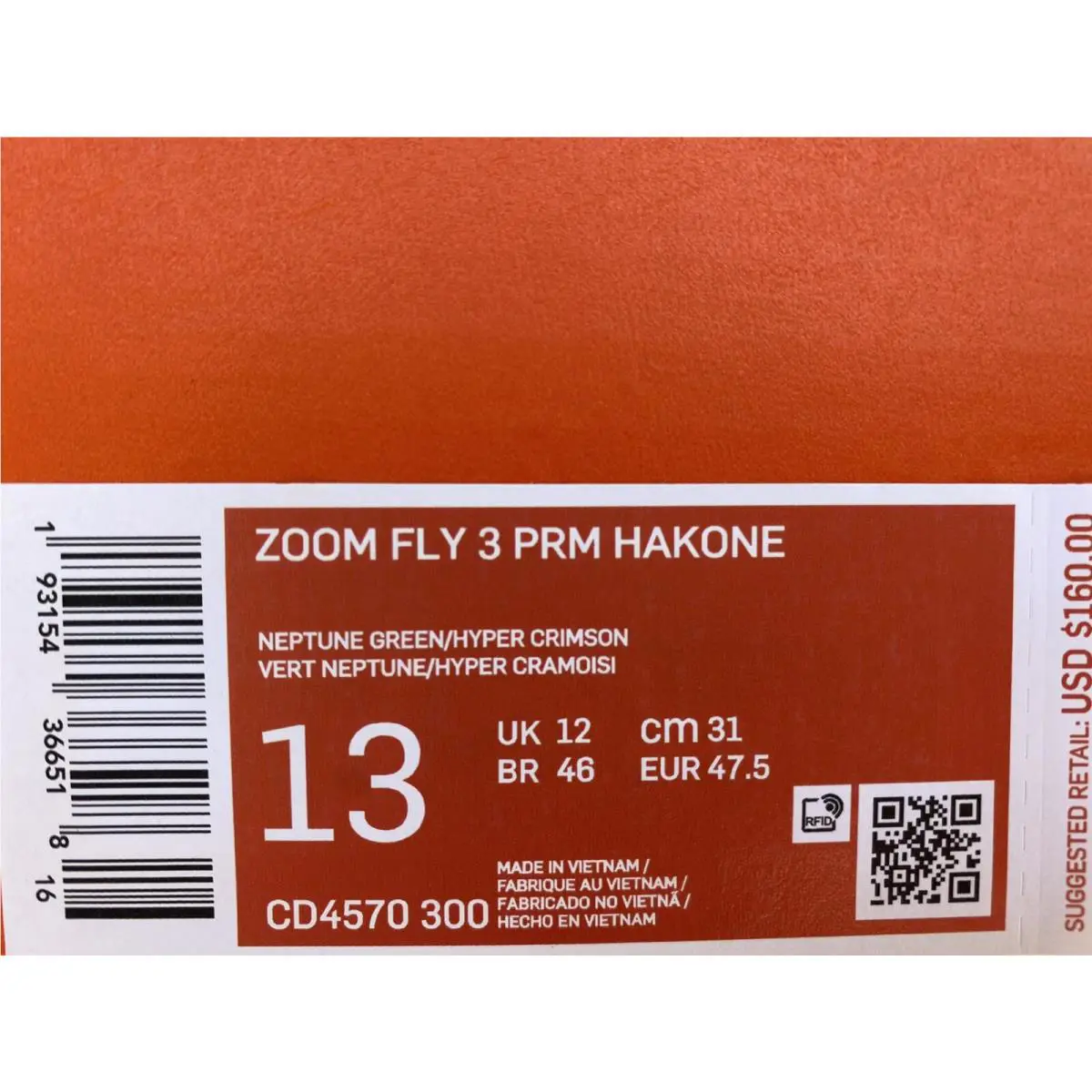 Nike shoes - Zoom Fly 3 - Zoom Fly - Neptune Green/Hyper Crimson 7