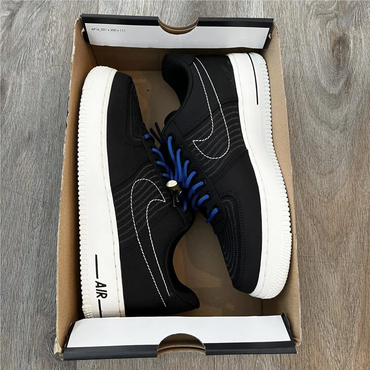 Nike shoes - Nike Air Force 1 - Air Force - Black 5