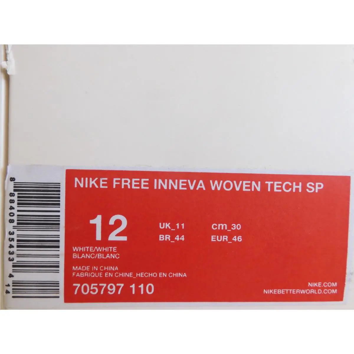 Nike shoes - Nike Free Inneva - Free Inneva - 705797 110 - White (UPC: 888408354334) 4