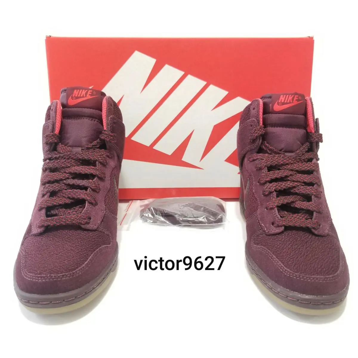 Nike shoes - Nike Dunk Sky Hi Essential Burgundy Gum Mesh - 644877 601 - Burgundy Gum, Manufacturer: DP Burgundy/DP Burgundy-Action Red-Gum (UPC: 883418909680) 8