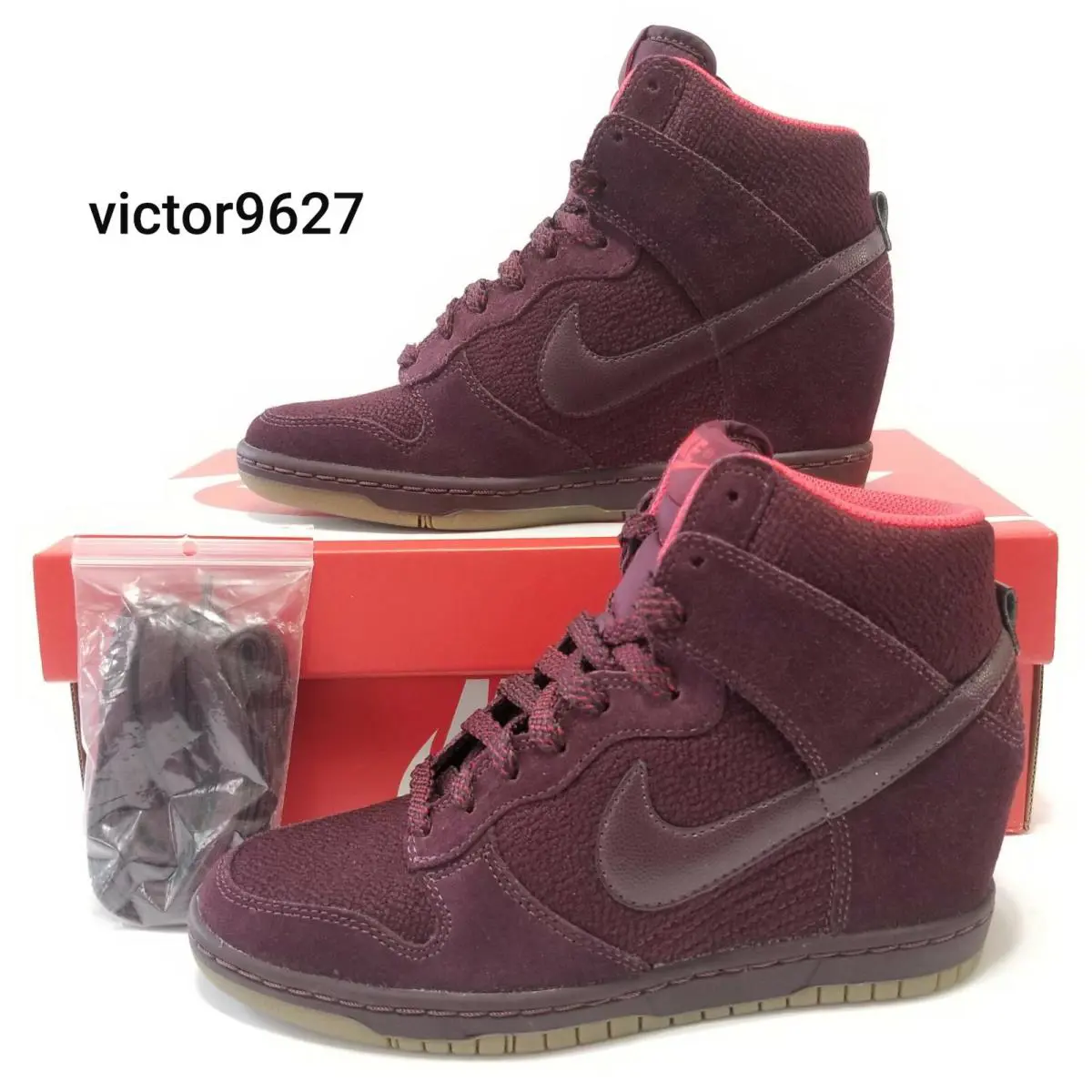 Nike shoes - Nike Dunk Sky Hi Essential Burgundy Gum Mesh - 644877 601 - Burgundy Gum, Manufacturer: DP Burgundy/DP Burgundy-Action Red-Gum (UPC: 883418909680) 1