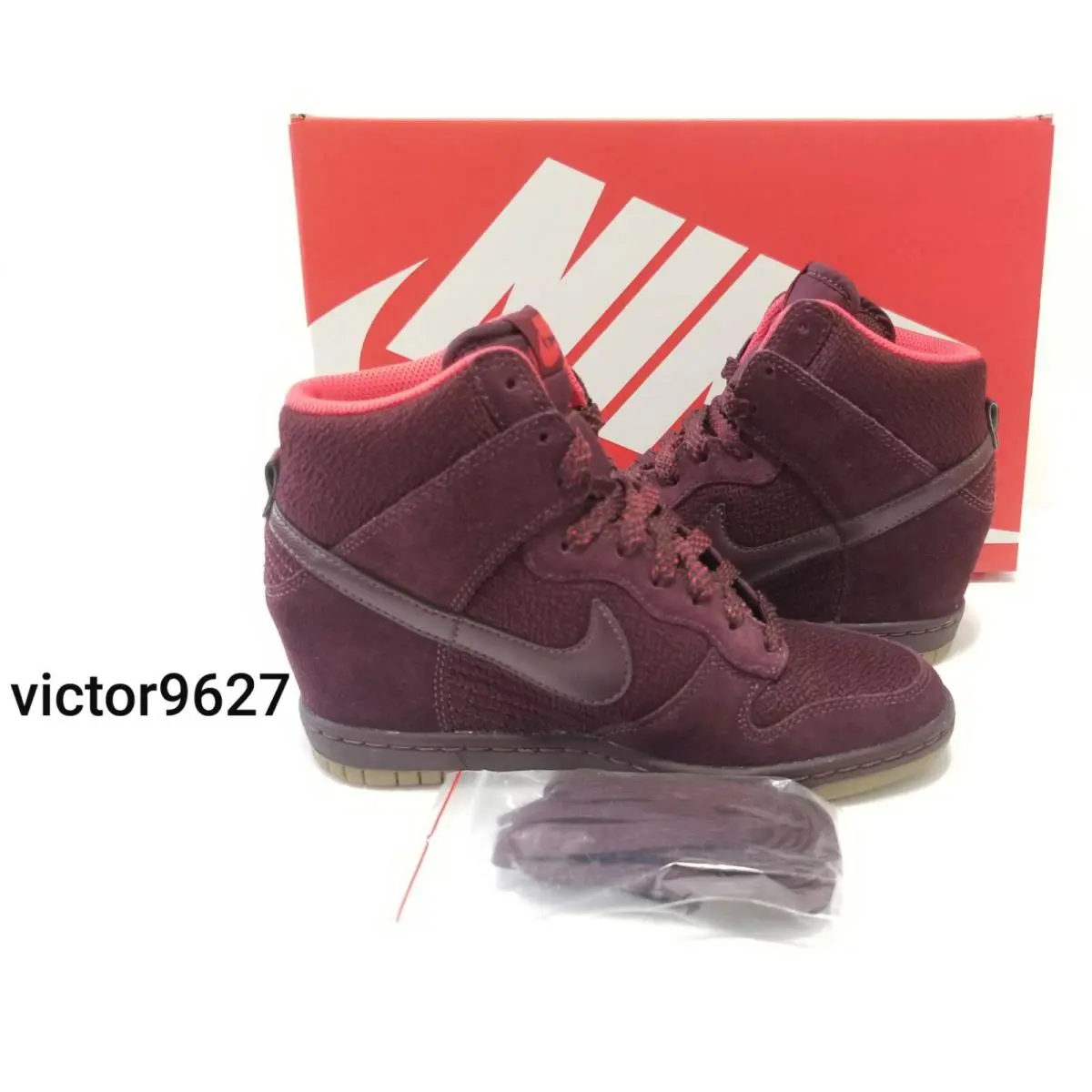 Nike shoes - Nike Dunk Sky Hi Essential Burgundy Gum Mesh - 644877 601 - Burgundy Gum, Manufacturer: DP Burgundy/DP Burgundy-Action Red-Gum (UPC: 883418909680) 4