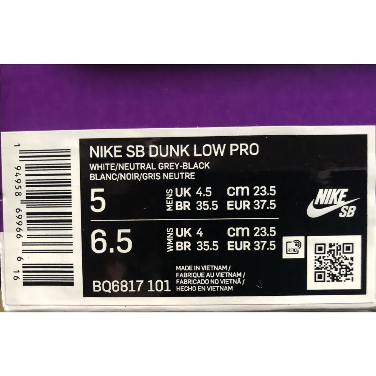 Nike shoes - Nike Dunk - Dunk - BQ6817-101 - White (UPC: 0194958699666) 10