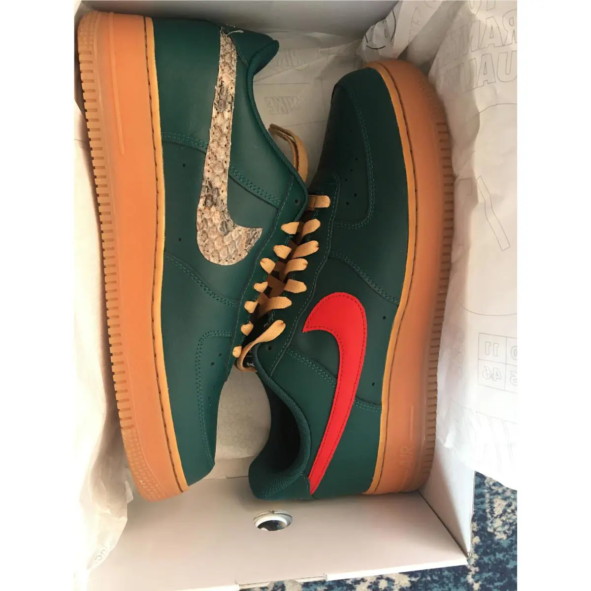 Nike shoes - Nike Air Force - Air Force - Green 4
