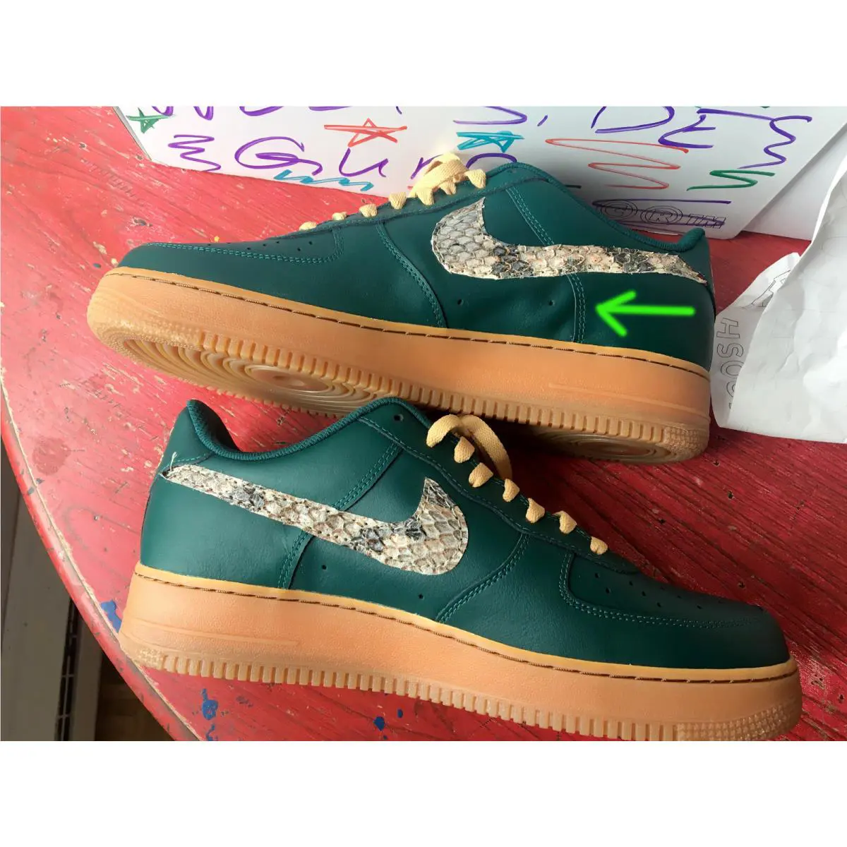 Nike shoes - Nike Air Force - Air Force - Green 9