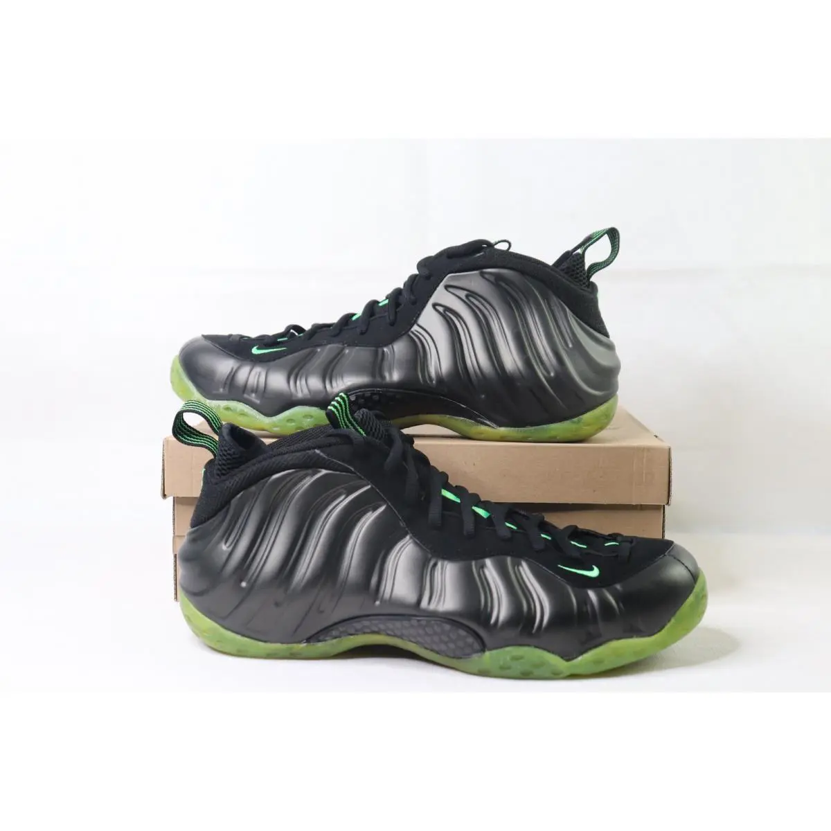 Nike Air Foamposite One Neon Green Black OG Mens Basketball Shoes Sz 14 DS 2010