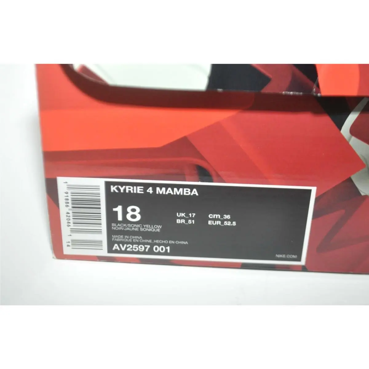 Nike shoes - Nike Kyrie 4 - Kyrie - AV2597-001 - Black (UPC: 191886420461) 3