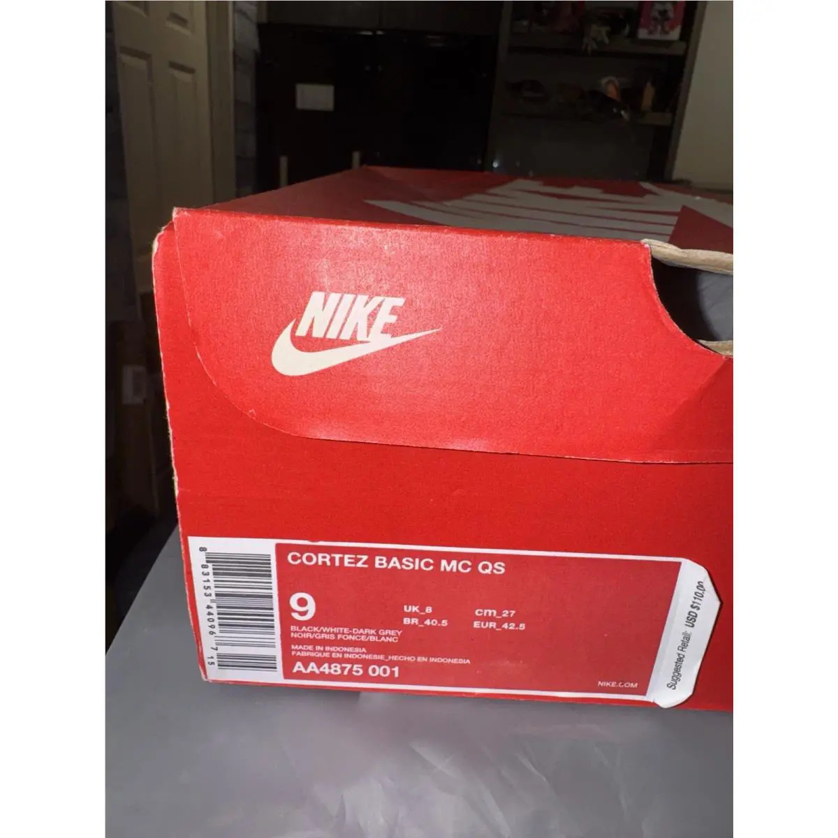 Nike shoes - Nike Cortez - Cortez - AA4875-001 - Black, Manufacturer: Black 5