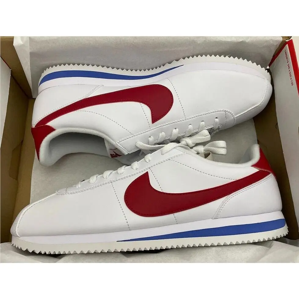 Nike 819719-103 Leather Cortez OG Forrest Gump Men`s Shoes Size 13 - White