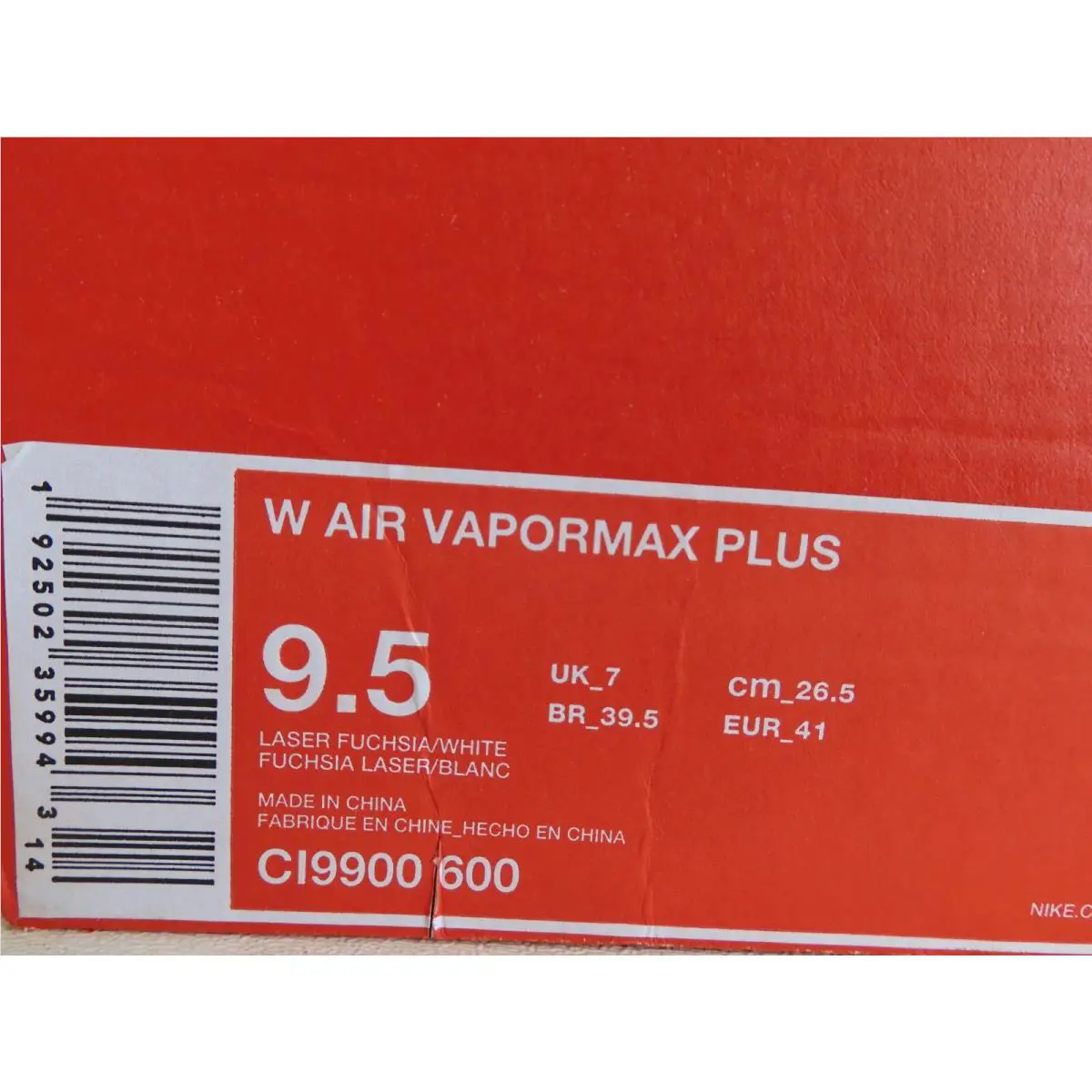 Nike shoes - Nike Air Vapormax Plus - Air Vapormax Plus - CI9900-600 - Pink (UPC: 192502359943) 3