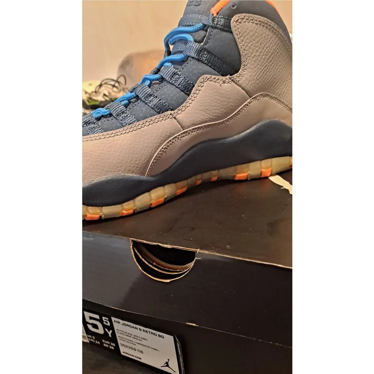 Nike shoes - Air Jordan 10 - Air - wlf/DK PWDR BL-NW SLT-ATMC 4