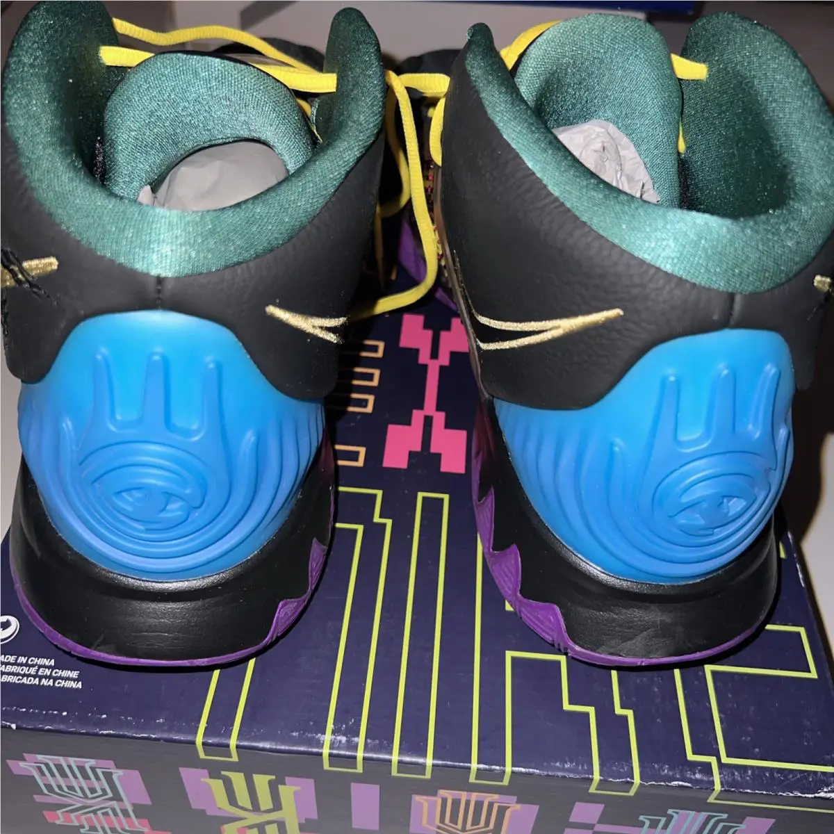 Nike shoes - KYRIE 6 - KYRIE - CD5030-001 - Black, Manufacturer: BLACK-GOLD-BLUE-PINK (UPC: 0193656016157) 2