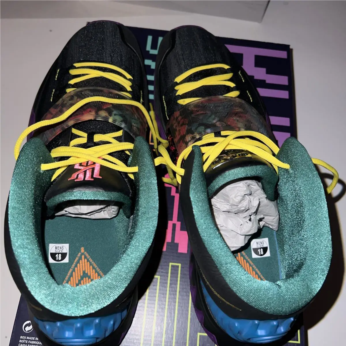 Nike shoes - KYRIE 6 - KYRIE - CD5030-001 - Black, Manufacturer: BLACK-GOLD-BLUE-PINK (UPC: 0193656016157) 3