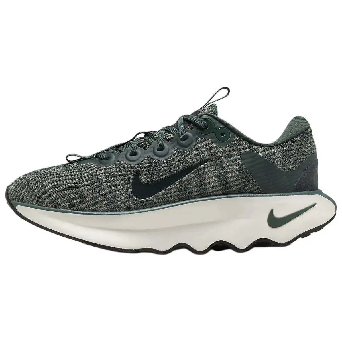 Womens Size 6 Nike Motiva Vintage Green White Black Walking Shoes DV1238 301 - Black