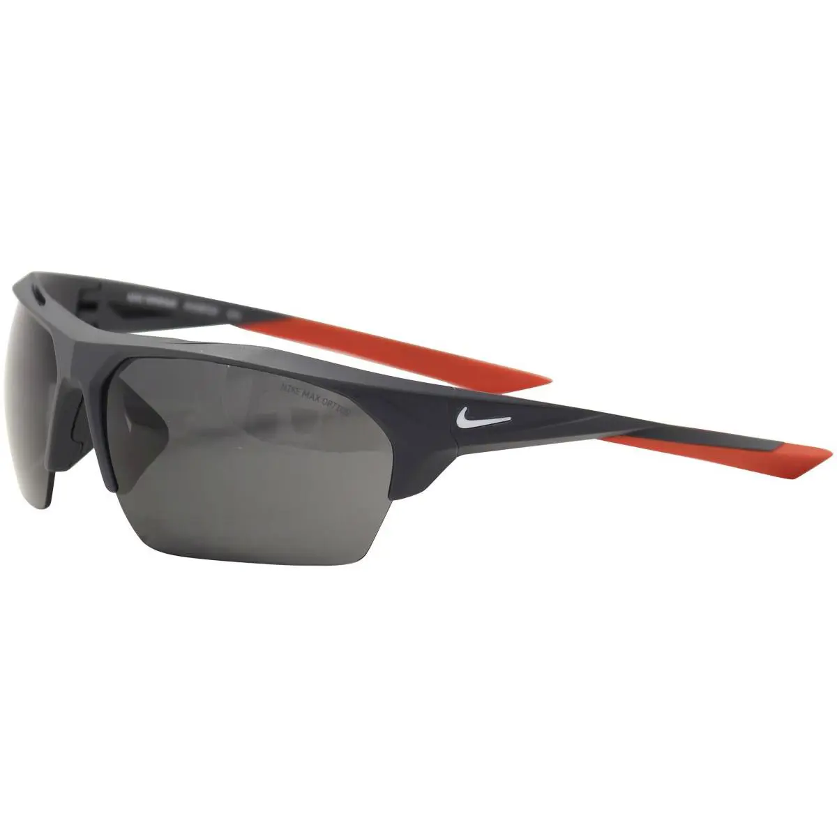 Nike Men`s Terminus EV1030 EV/1030 010 Matte Anthracite Wrap Sunglasses 76mm - Frame: Gray, Lens: Gray