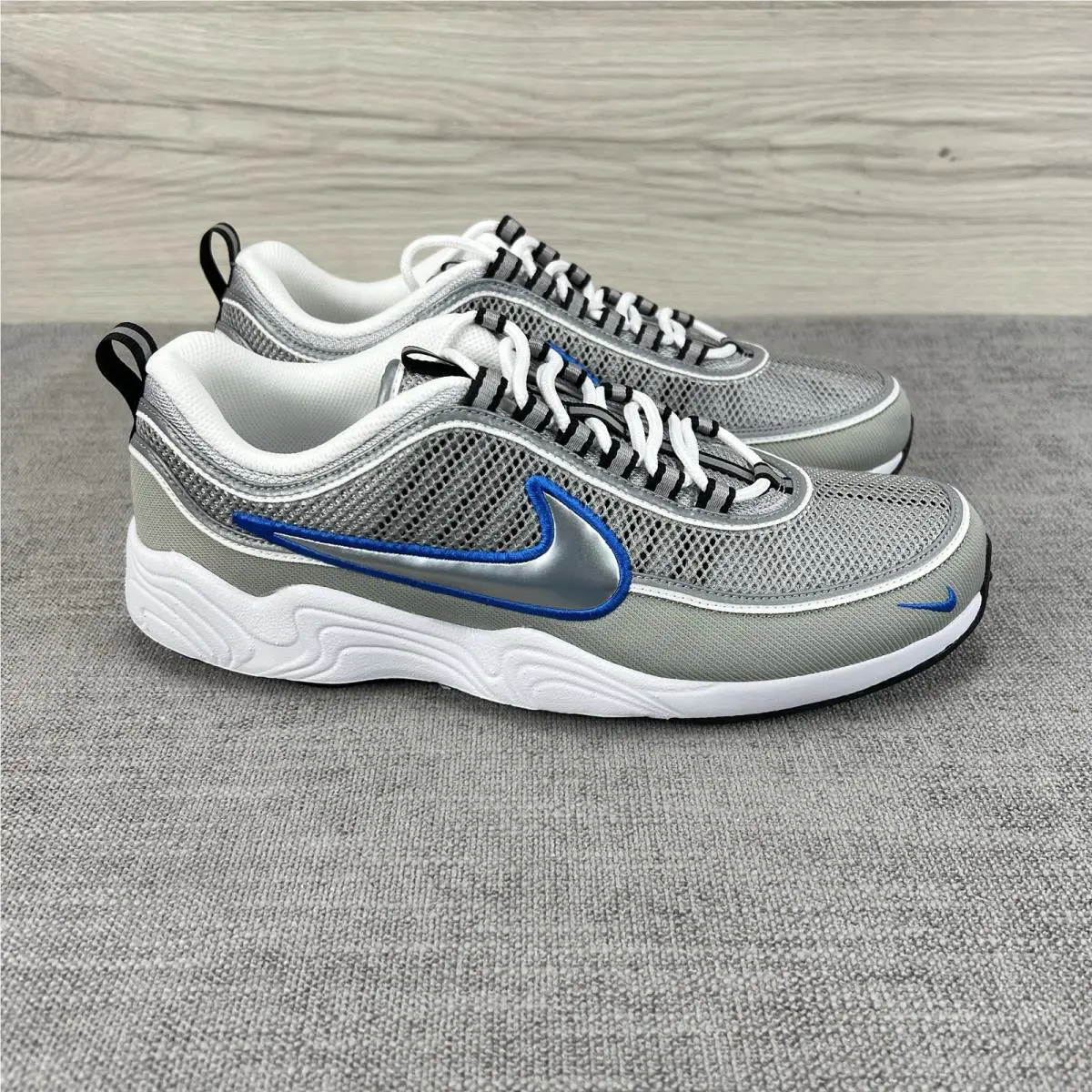 Nike shoes - Nike Air Zoom Spiridon OG - HF9117-003 - Metallic Silver Signal Blue 1