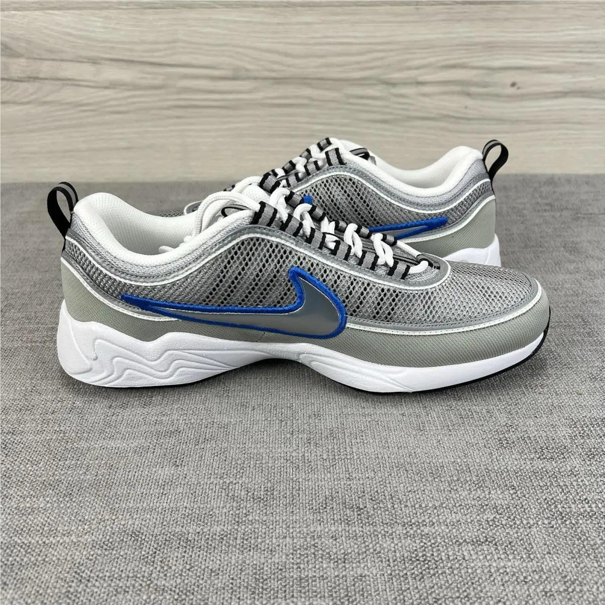 Nike shoes - Nike Air Zoom Spiridon OG - HF9117-003 - Metallic Silver Signal Blue 4