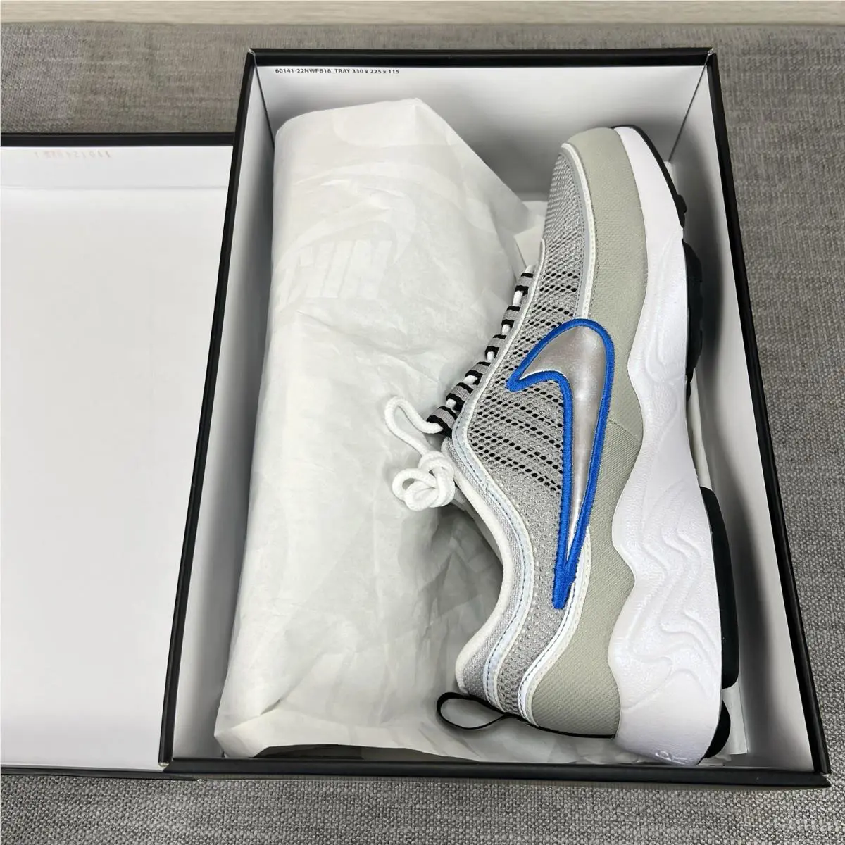 Nike shoes - Nike Air Zoom Spiridon OG - HF9117-003 - Metallic Silver Signal Blue 5