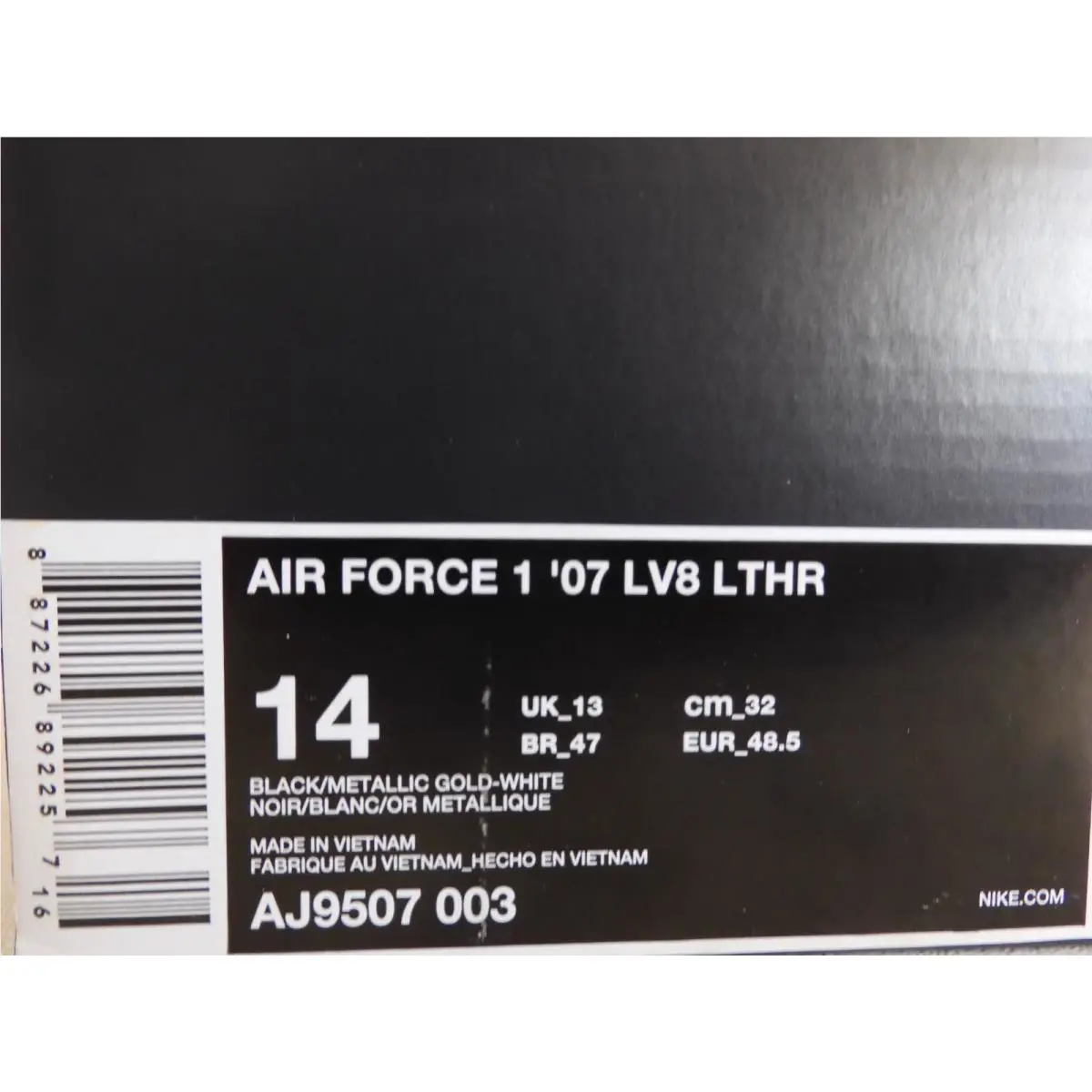 Nike shoes - Nike Air Force 1 `07 LV8 - AJ9507-003 - Black (UPC: 887226892257) 3