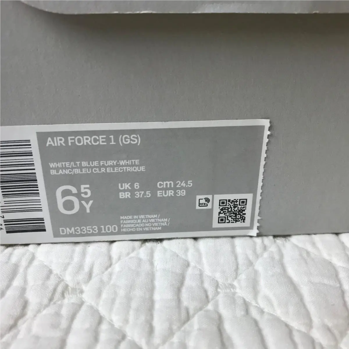 Nike shoes - Nike Air Force 1 - Air Force - White/LT Blue Fury-White 10