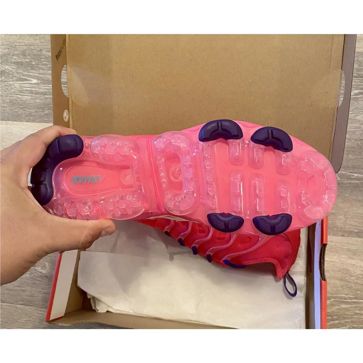 Nike shoes - Nike Air Vapormax Plus - Air Vapormax Plus - CU4907-600 - Neon Red-Pink Blast-Bright Crimson (UPC: 193656299574) 9