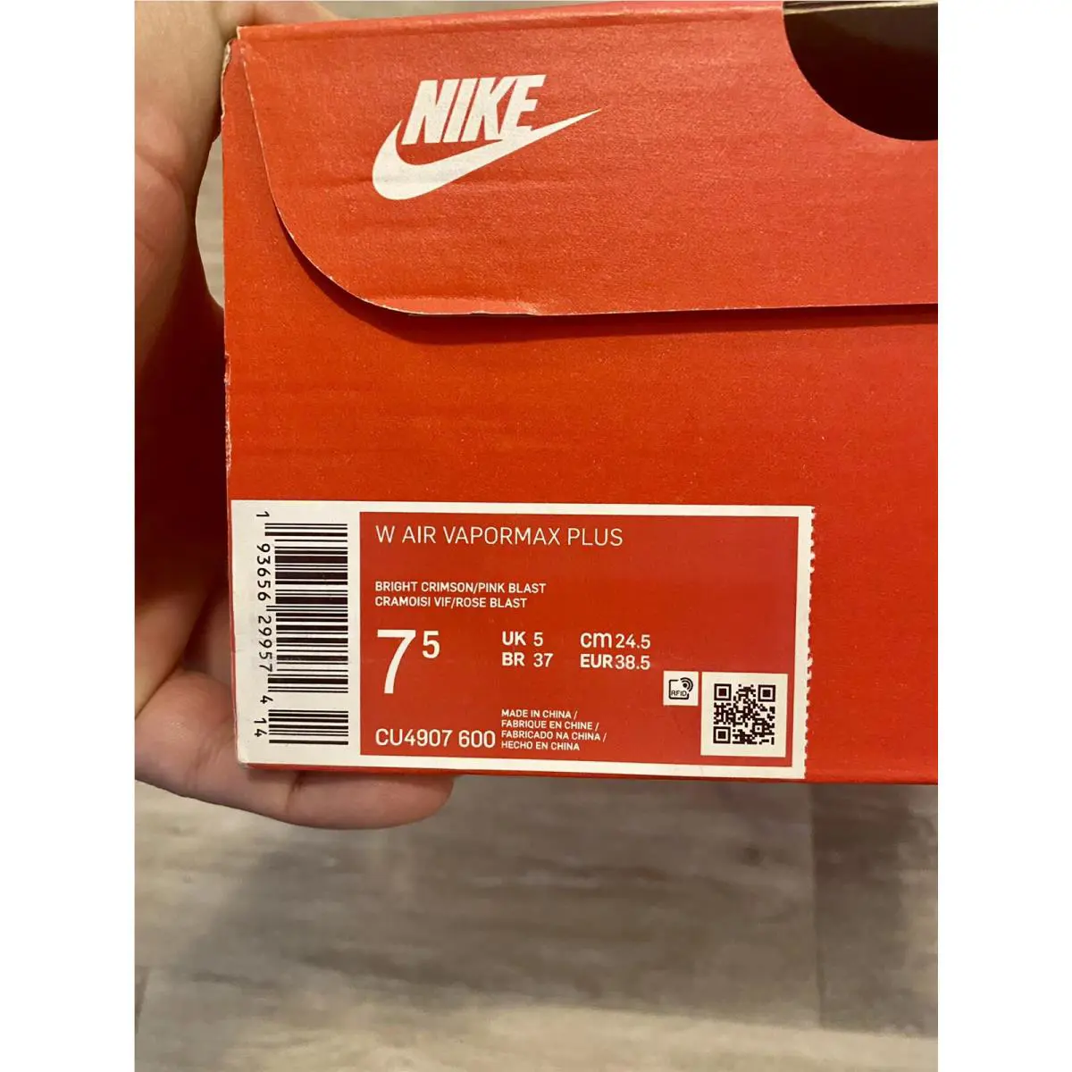 Nike shoes - Nike Air Vapormax Plus - Air Vapormax Plus - CU4907-600 - Neon Red-Pink Blast-Bright Crimson (UPC: 193656299574) 10