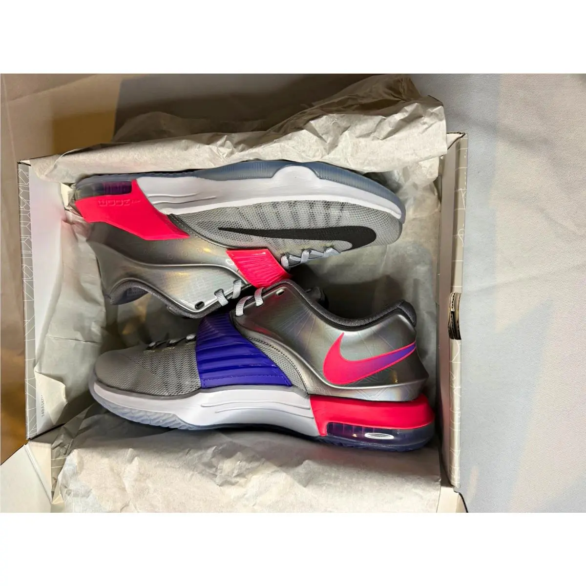 2015  KD 7 Vii All-star Platinum Men’s Size 8.5 OG Box by Nike