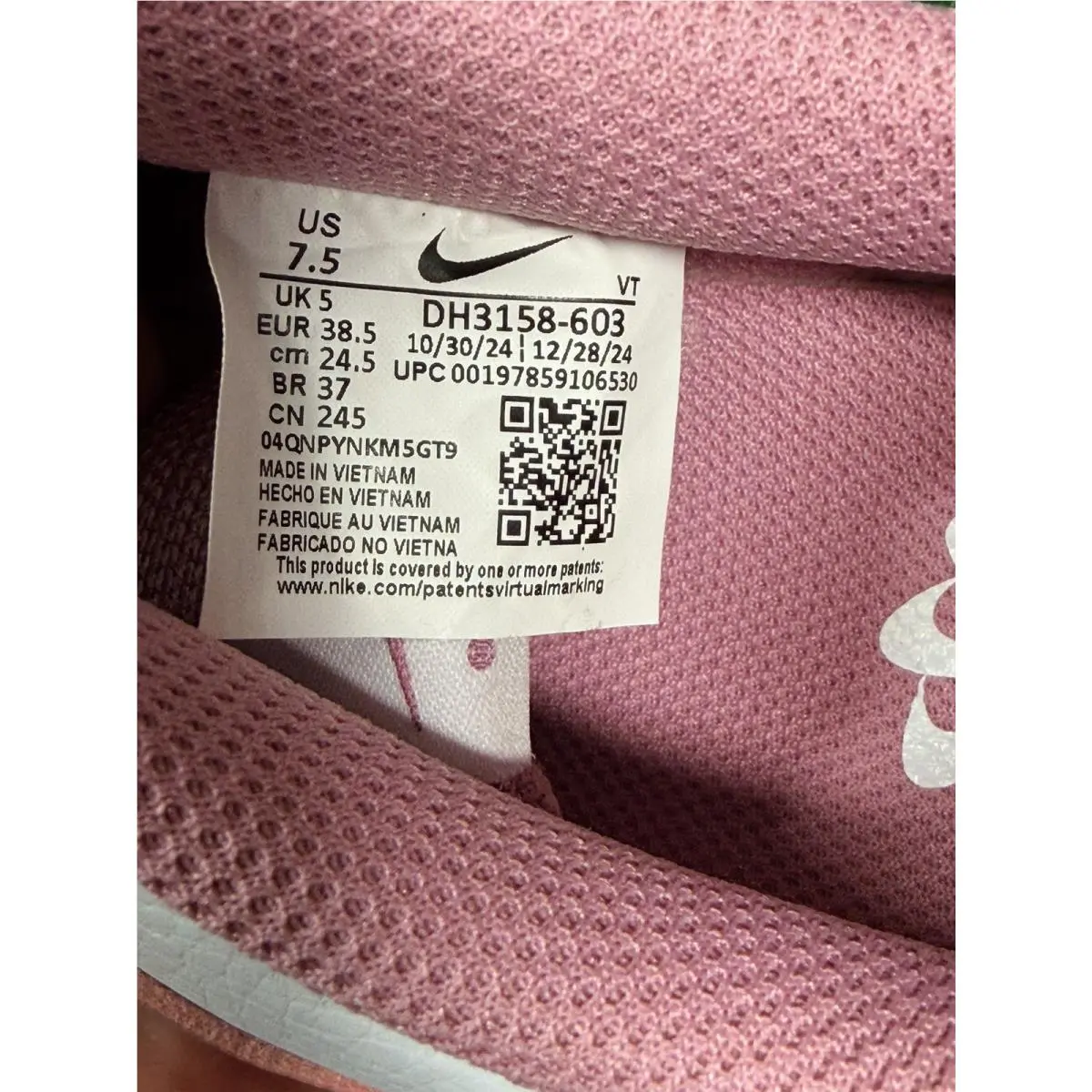 Nike shoes - Nike Court Vision - Court Vision - DH3158-603 - Pink (UPC: 197859106530) 8