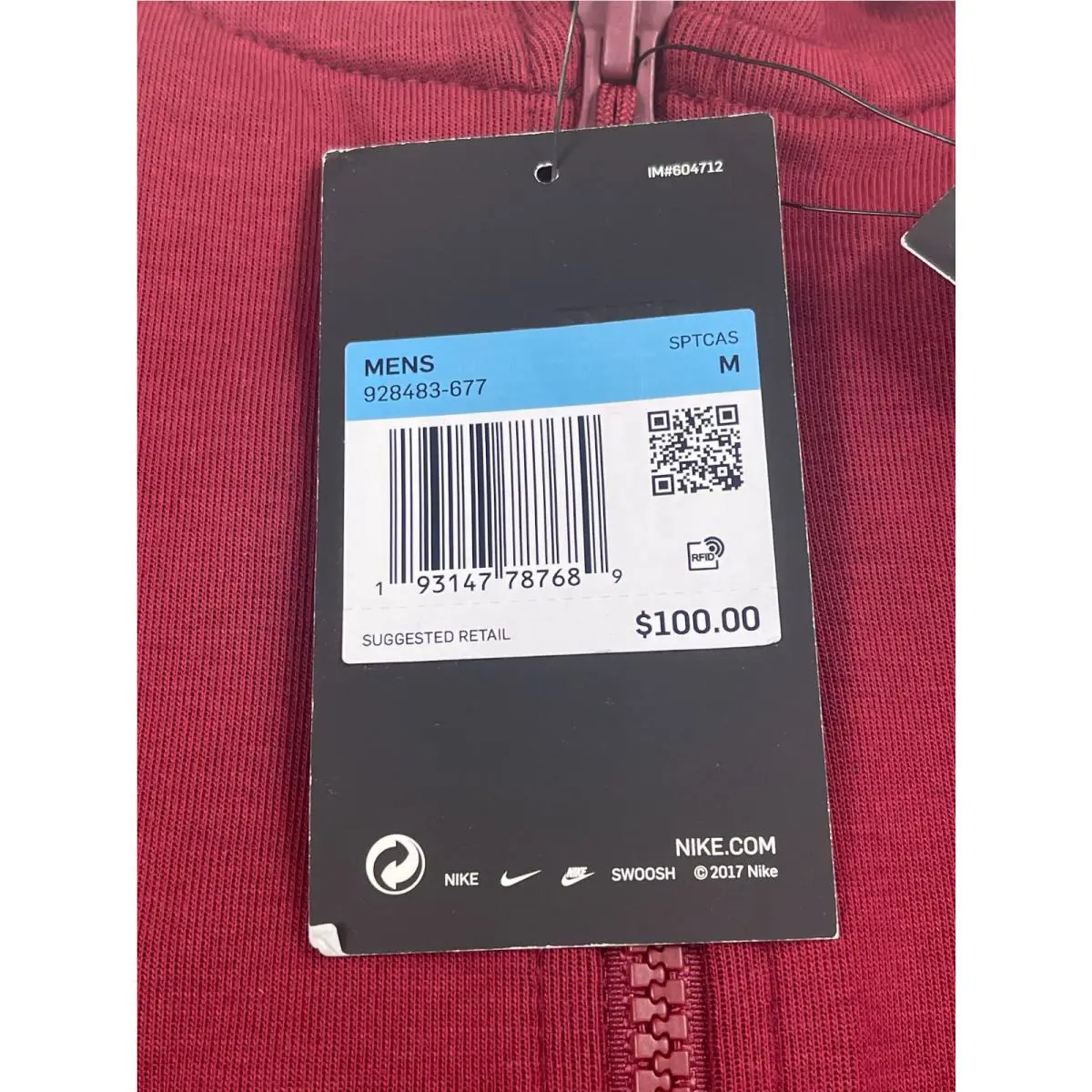 Nike clothing - Red (UPC: 193147787689) 1