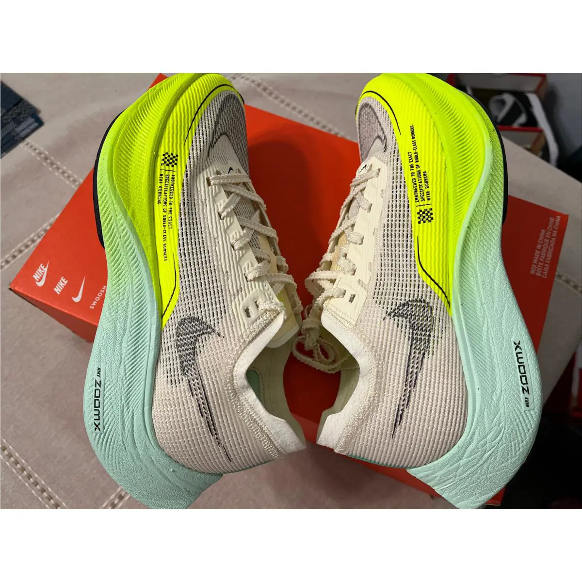 Nike shoes - Nike ZoomX Vaporfly Next - ZoomX Vaporfly Next - DV9431 100 - Coconut Milk Cave Purple 7