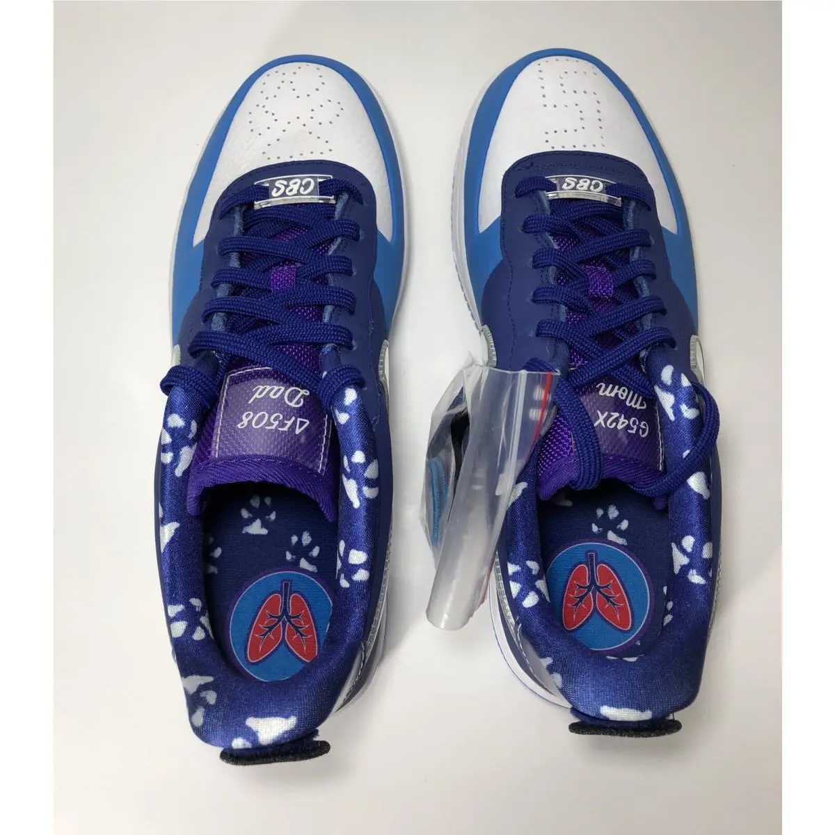 Nike shoes - Nike Air Force 1 - Air Force - BV7251 400 - Blue, Manufacturer: Deep Royal Blue/Clear 8