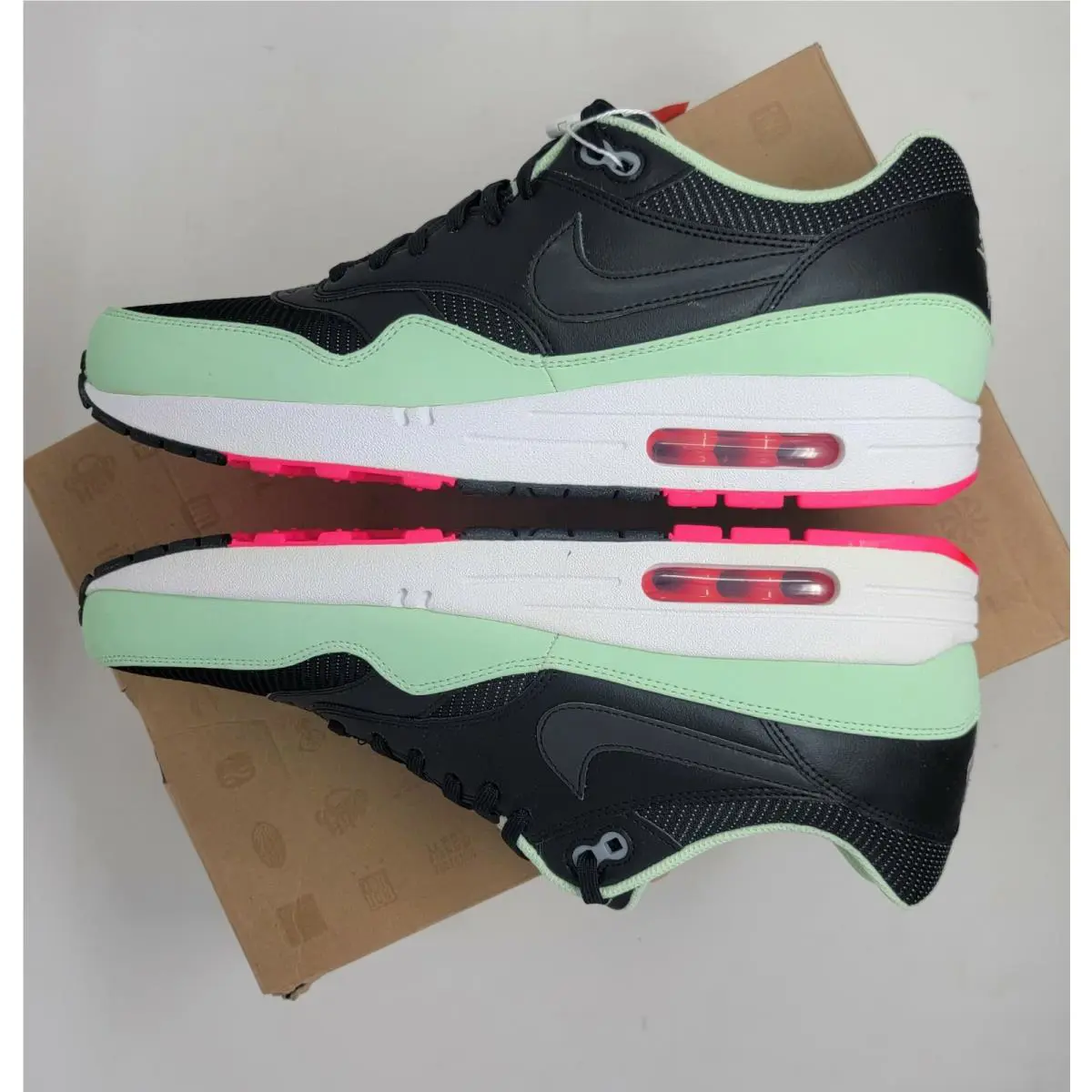 Nike shoes - Nike Air Max 1 - Air Max - 579920-066 - Black/ Black/ Fresh mint/Pink flash 4