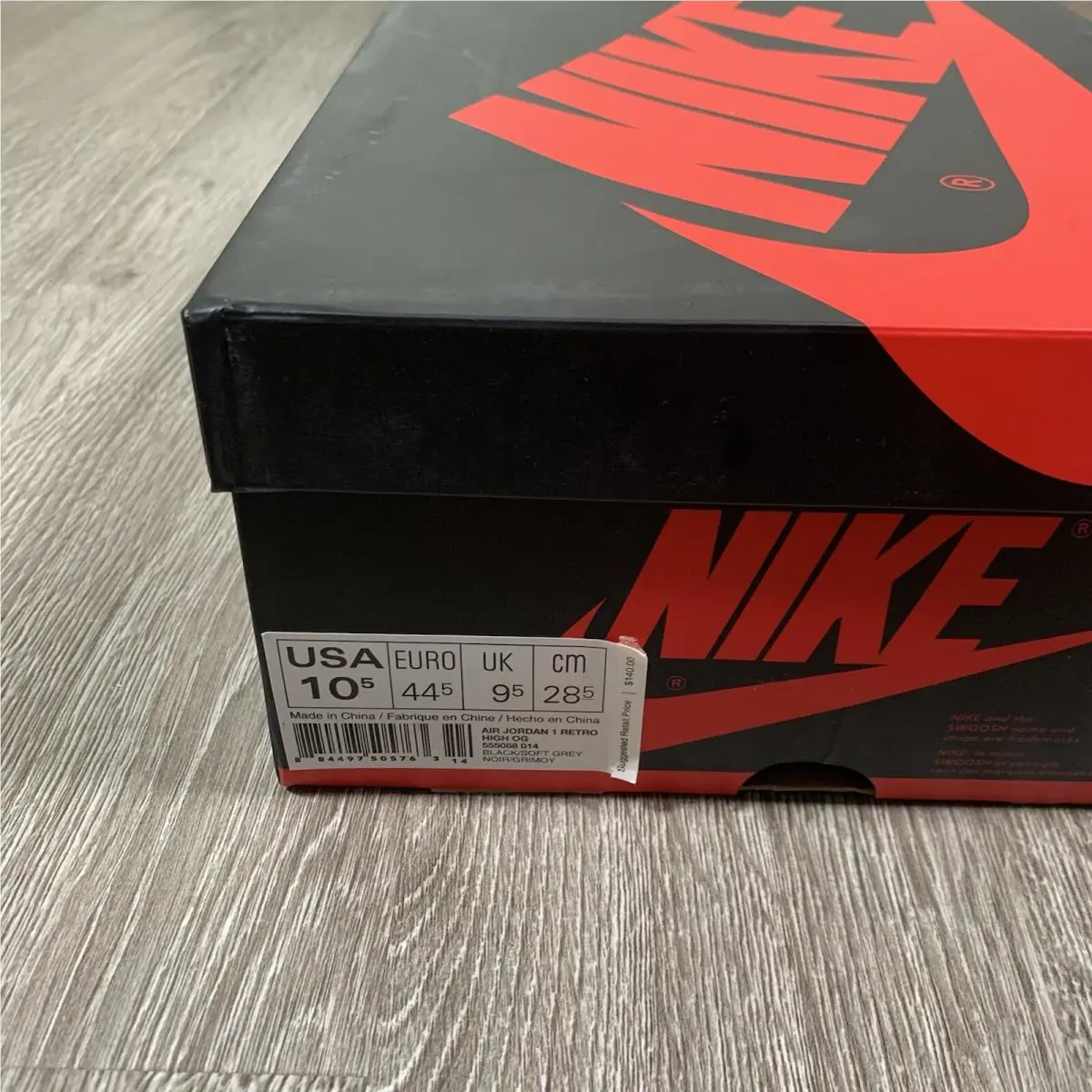 Nike shoes - Air Jordan 1 - Air - 555088-014 - Black 6